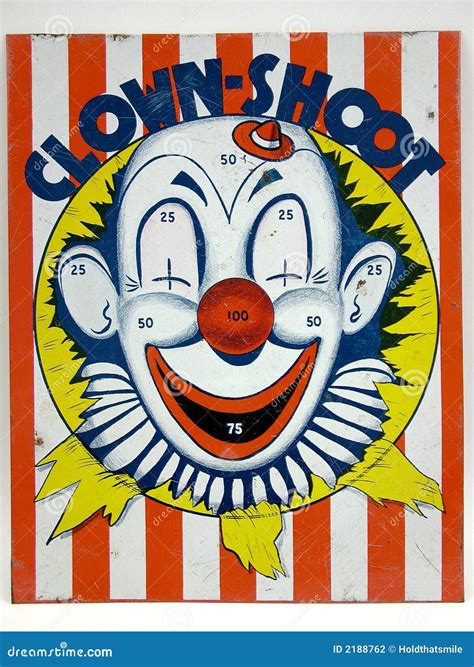 Clown Shoot Target Game Toy Stock Photo Image Of Retro Clowning 2188762