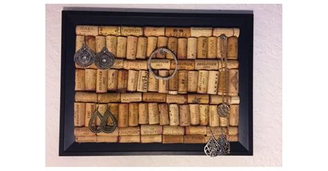 Cork Jewelry Holder Cool Upcycling Projects Popsugar Smart Living