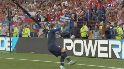 Antoine Griezmann Celebrates A Goal In The World Cup Finale With A