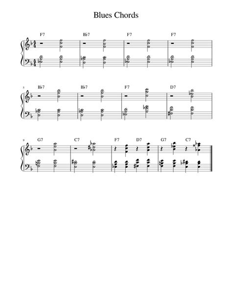 Blues Chords Sheet Music For Piano Download Free In Pdf Or Midi