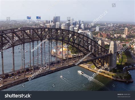 Aerial View Of Sydney Harbour Bridge Stock Photo 45681091 Shutterstock