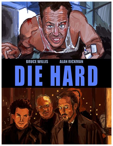 Alan Rickman Die Hard Alt Posters Movie Posters Die Hard 1988 Bruce
