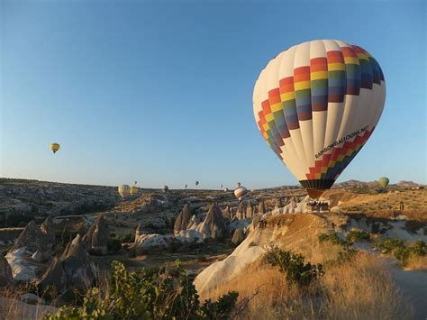 Hd Wallpaper Hot Air Balloons In Flight Above Mountains Multicolored