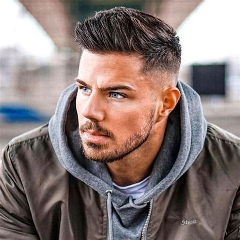 mens short hairstyles for thick hair with beard hairstyleaq