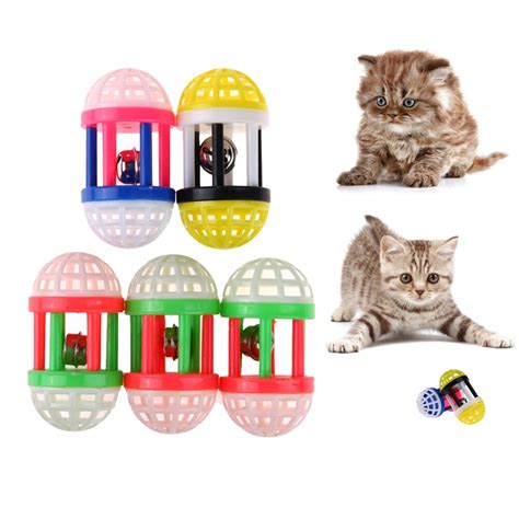 5 Pcs Cat Toy Ball Interactive Cat Toys Play Chewing Rattle Scratch