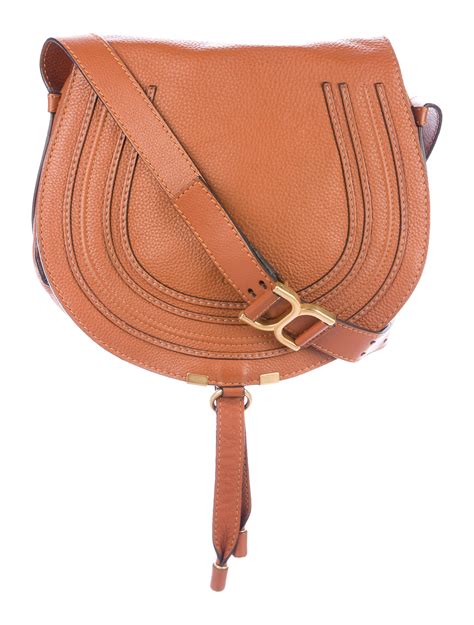 Chloé Medium Marcie Saddle Bag Brown Crossbody Bags Handbags