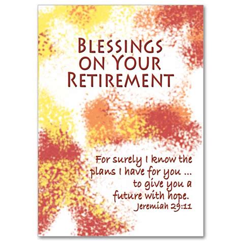 Blessings On Your Retirement Feminine Retirement Card