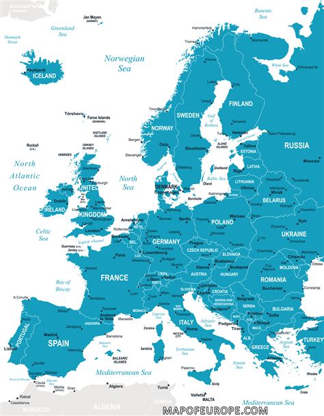 Europe Map 2018 Map Of Europe Europe Map