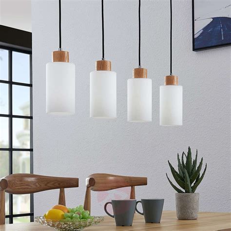 We believe in helping you find the product that is right for you. Lindby Nicus wooden hanging lamp, four-bulb | Lights.co.uk