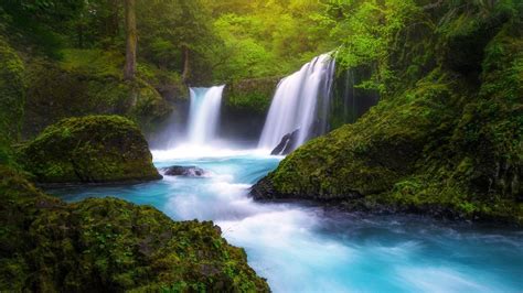 Landscape Waterfall Nature Wallpapers Hd Desktop And Mobile Backgrounds Gambaran