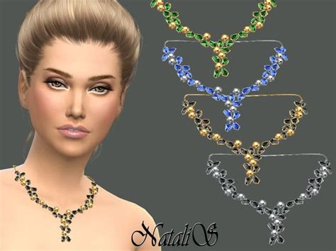 Tsr Crystals And Beads Necklace By Natalis • Sims 4 Downloads Cascade
