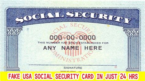 I Will Design Or Edit Your Social Security Card Number And Name In