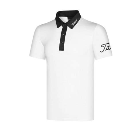 Titleist T Shirt Pga Tour Mens Golf Solid Cotton Short Sleeve Polo