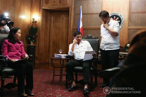 nov 28 2016 president rodrigo duterte gives instructions to undersecretary melchor quitain