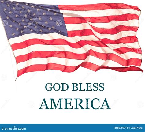 God Bless America Stock Image Image Of Bless Flag America 80709711
