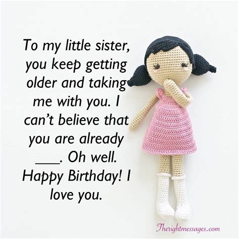 Birthday Wishes For Little Sister Quotes