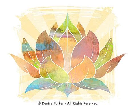 Yoga Art Lotus Flower Sun Colors Large Yoga Etsy In 2023 Yoga Art