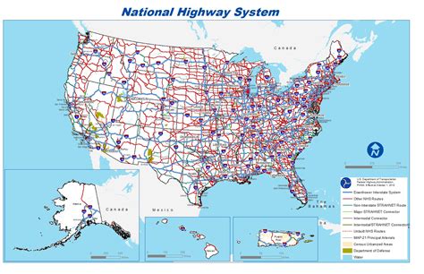 Us Maps With Highways And Cities Reference Map Showing Major Highways
