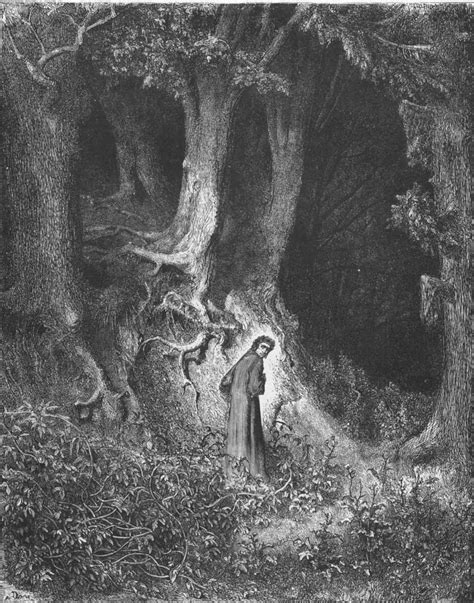 “dante In The Gloomy Wood” By Gustave Doré From “the Divine Comedy”