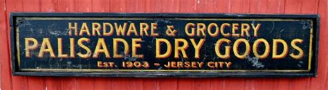 Hardware And Grocery Personalized Dry Goods Wood Sign Rustic