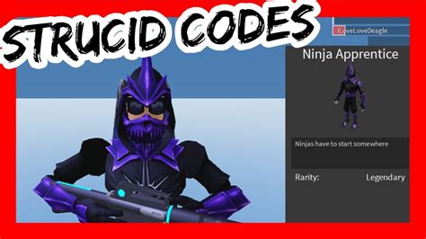 Hey there, here are all the strucid active/working codes as of november 2020! CODES STRUCID ROBLOX 2020 - YouTube