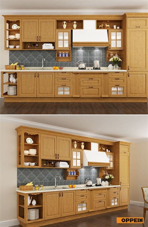 Browse 228 backsplash honey oak cabinets on houzz. Traditional Red Oak Wood Kitchen Cabinet | Wood kitchen cabinets, Fresh kitchen, Wood cabinets