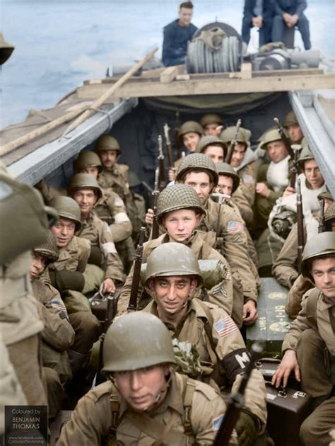 American Troops Of 16th Infantry Regiment 1st Infantry Division On