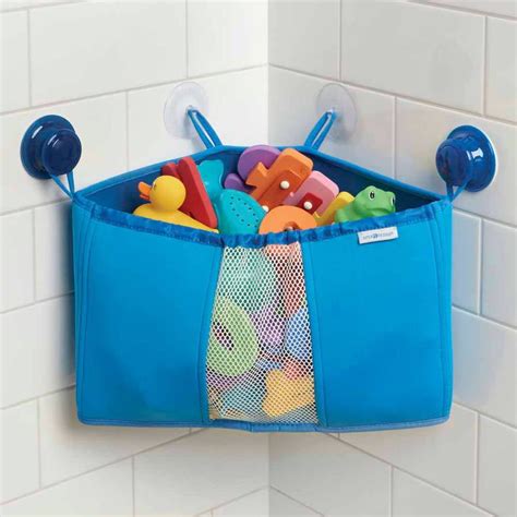 Munchkin Bathroom Corner Baby Bath Organiser Tub Holder Kids Tidy Toys