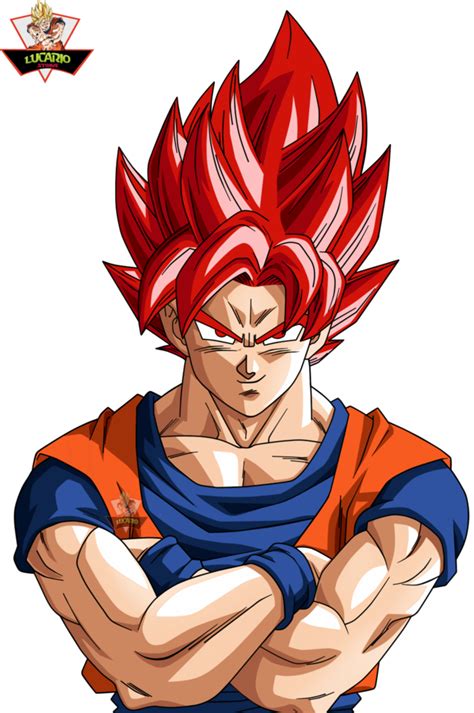 Goku Ssj God Red New Transformation By Lucario Strike Anime Dragon