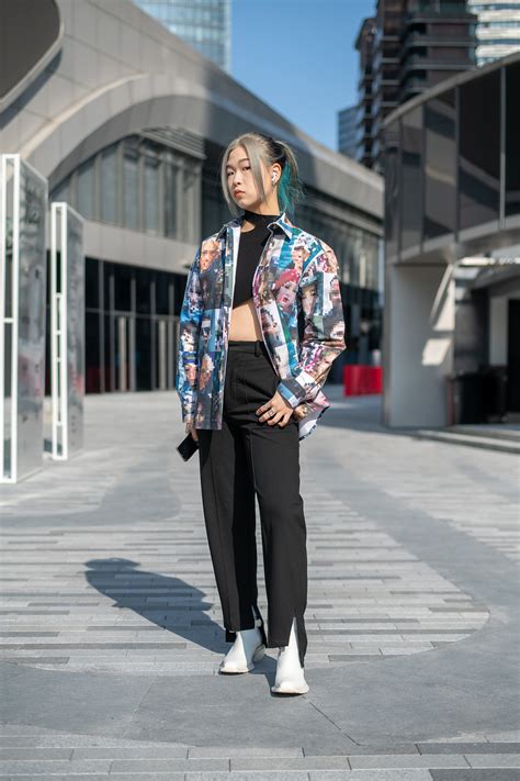 the best street style from shanghai fashion week spring summer 2021