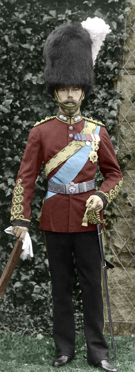 Tsarevitch Nicholas In The Uniform Of The Scots Greys At Balmoral In