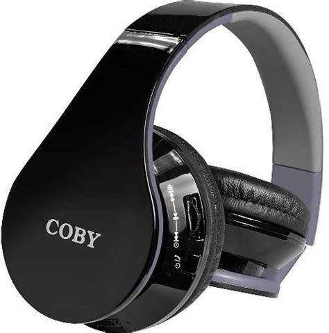 Coby Chbt 701 Blk Contour Wireless Folding Bluetooth Stereo Headphones