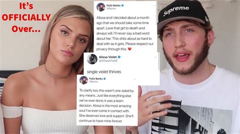 Faze Banks Alissa Violet Break Up Faze Banks Reveals Reason Behind Break 2020 04 07