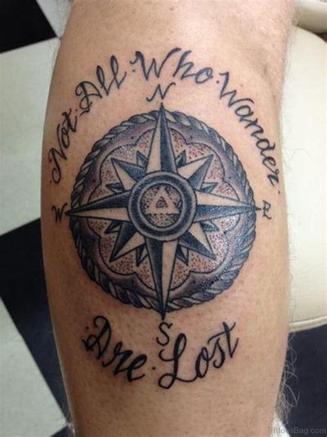 41 Stylish Compass Tattoos For Leg