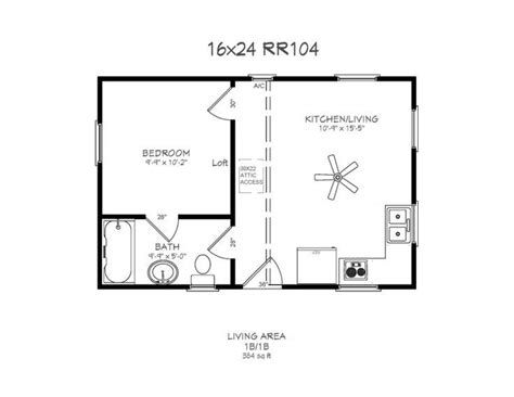 Small Cabin Floor Plans 16 X 24 Flooring Designs