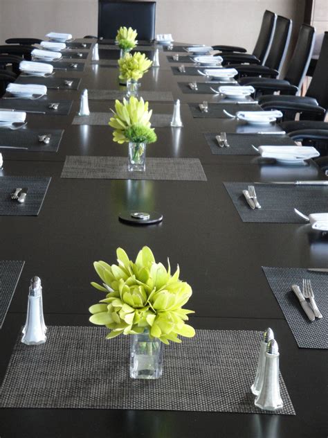 Boardroom Table Native Flowers Corporate Events Decoration Simple Centerpieces Table
