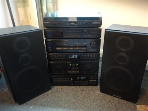 Pioneer Midi System With Turntable Double Cd Player Twin Cassette