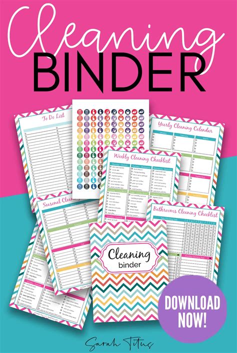 Cleaning Binder Printables Free Printable Cleaning Cleaning