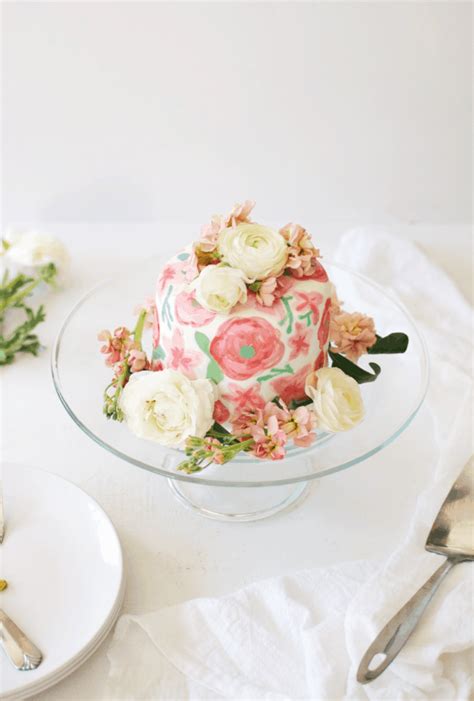 See more ideas about floral cake, cake, flower cake. Fresh Floral Fondant Cake | The Butter Half
