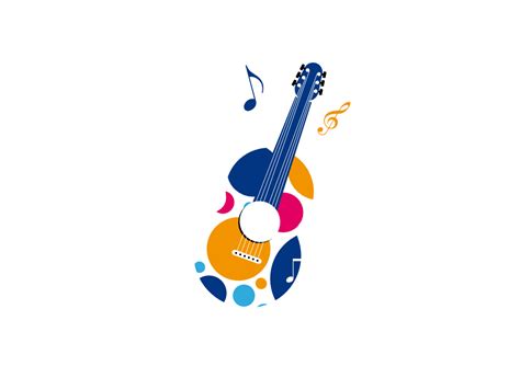 Guitar logo by iBIRD Design on Dribbble