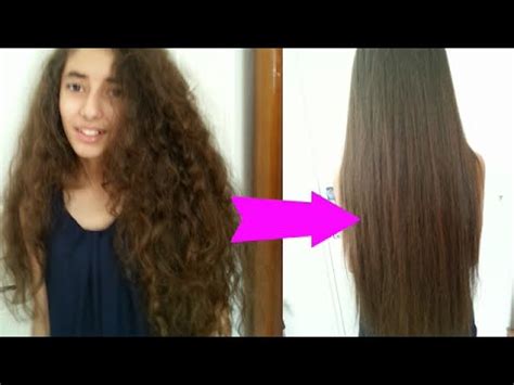 The challenge is that many methods require you to use chemicals or heat. How I straighten my natural curly hair at home - YouTube