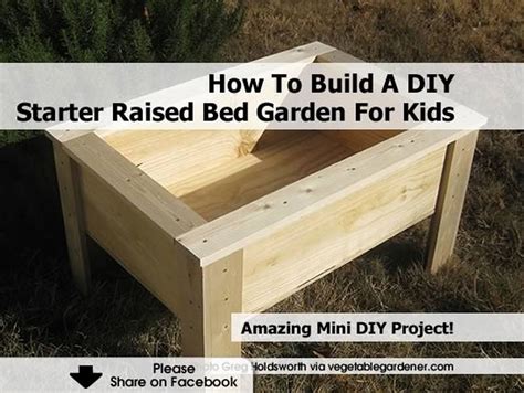 How To Build A Diy Starter Raised Bed Garden For Kids