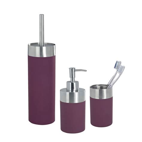 Did you scroll all this way to get facts about kids bathroom accessories? Wenko Creta Bathroom Accessories Set - Purple at Victorian ...