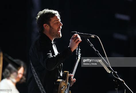 Caleb Followill Lead Singer Of Kings Of Leon Performs During A Show