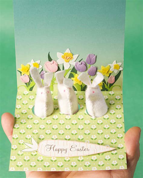 It is fun trying out different patterned papers, and adding a glossy coat is the perfect finishing touch! Easter Cards and Spring Greetings | Martha Stewart