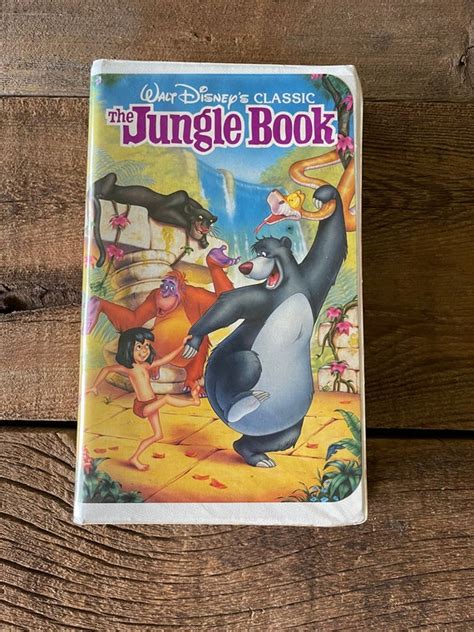 Jungle Book Rare Walt Disney Black Diamond Classic Vhs Etsy