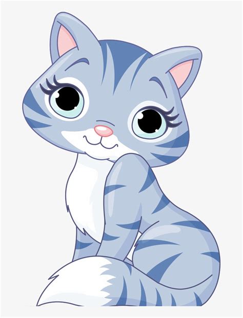 Cat Cartoon Clip Art Cute Baby Cat Clipart Free Transparent Png