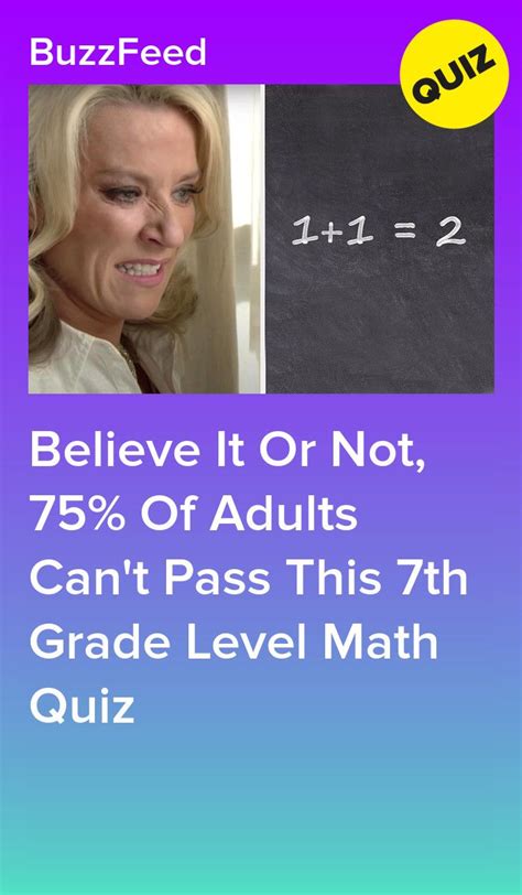 Can You Pass A 7th Grade Math Test Math Test Seventh Grade Math 7th Grade Math