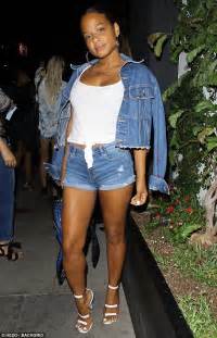 Christina Milian Flaunts Her Toned Legs In Hotpants Daily Mail Online
