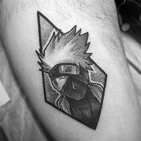 See more ideas about body art tattoos, tattoos, tattoo designs. Small Detailed Leg Anime Naruto Tattoo On Men | Kakashi tattoo, Naruto tattoo, Anime tattoos